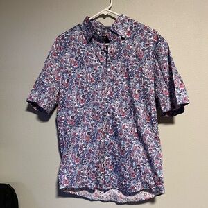 Men’s Multicolor Floral Button Down Shirt